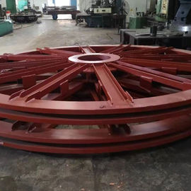 Forging Flat Belt Iron 14000mm Head Sheave Wheel